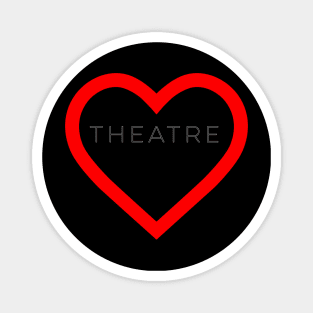 I Heart Theatre Simple Design Magnet